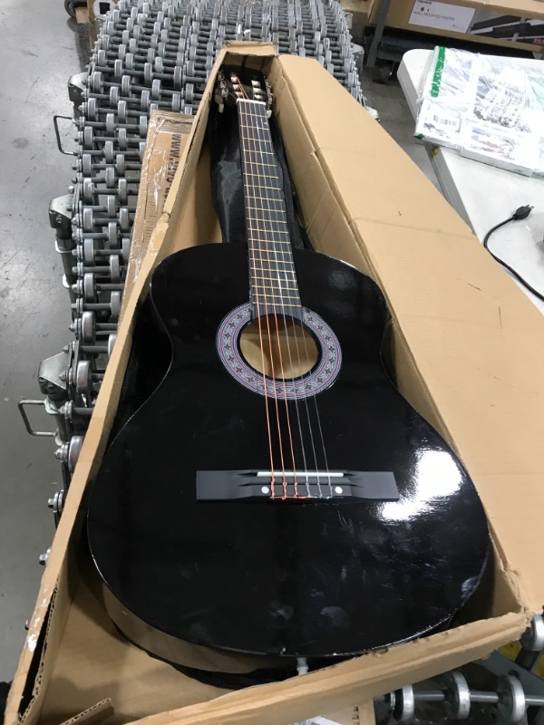 Photo 3 of 38" Wood Guitar With Case and Accessories for Kids/Boys/Girls/Teens/Beginners (38", Black)
