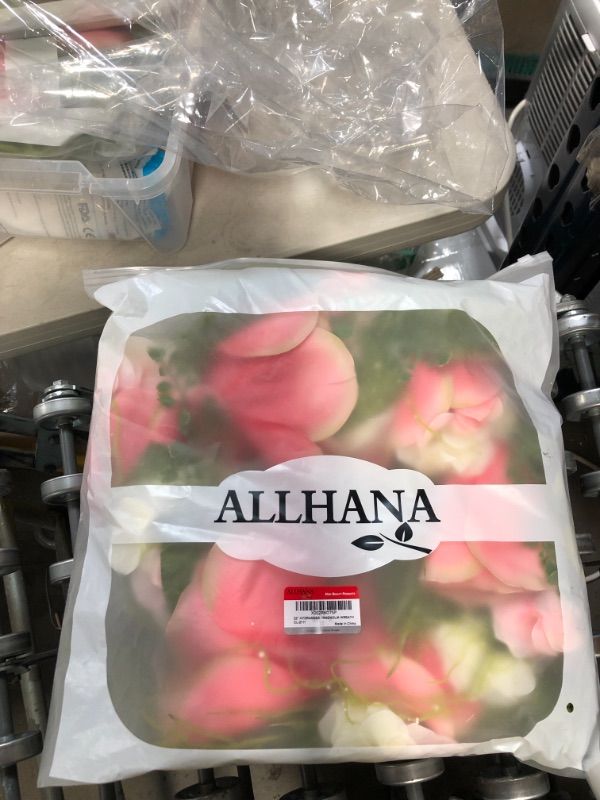 Photo 2 of ALLHANA Red Hydrangea Peony Wreath for Front Door, 20-22 Inch Artificial Spring Green Leaves Summer White Pink Magnolia Wreaths for All Seasons Farmhouse Home
