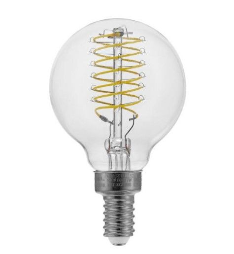 Photo 1 of 60-Watt Equivalent G16.5 Dimmable Fine Bendy Filament LED Vintage Edison Light Bulb Daylight (2-Pack)
PACK OF 2