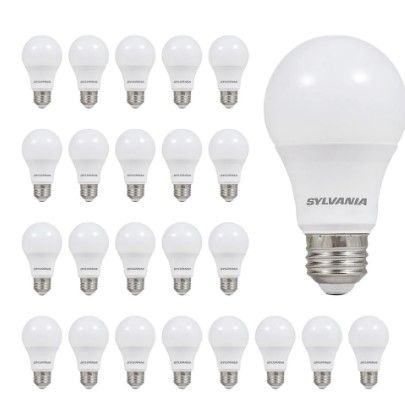 Photo 1 of 
Sylvania
8.5 Watt (60 Watt Equivalent) A19 LED Light Bulb in 2700K Soft White Color Temperature (24-Pack)