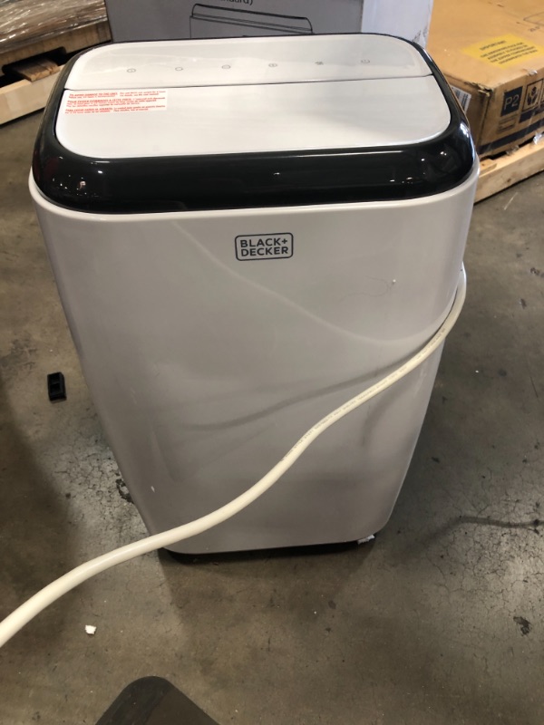 Photo 2 of BLACK+DECKER BPP06WTB Portable Air Conditioner with Remote Control, 10,000 BTU, Cools Up to 250 Square Feet, White
DOES NOT TURN ON.