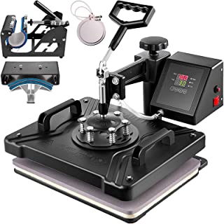 Photo 1 of VEVOR Heat Press Machine, 12x15 Inch, 5 in 1 Combo Swing Away T-Shirt Sublimation Transfer