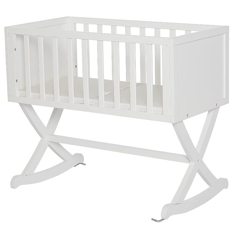 Photo 1 of Dream on Me Haven Cradle, White