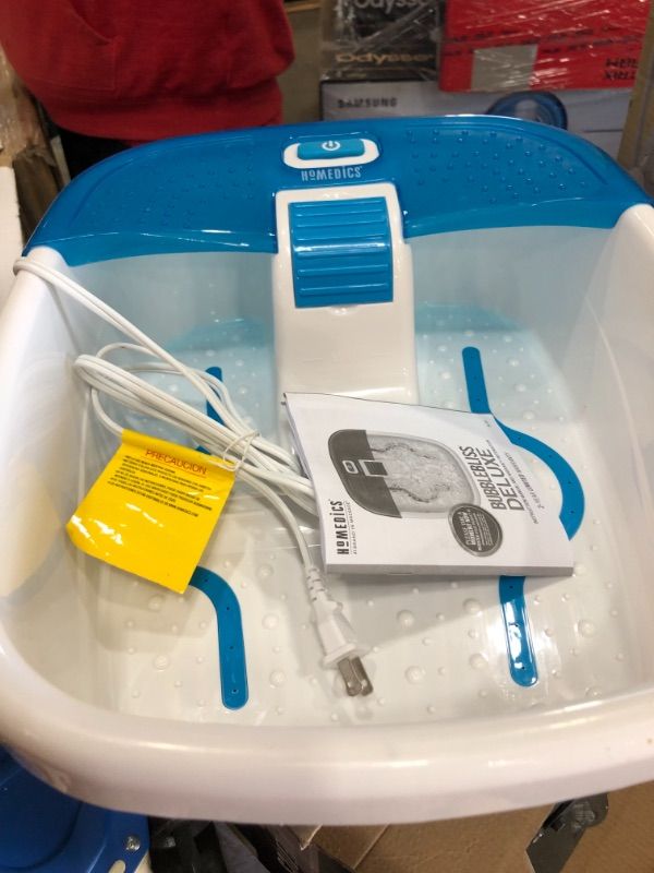 Photo 2 of Homedics Bubble Bliss Deluxe Foot Spa With Heat