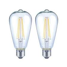 Photo 1 of 75-Watt Equivalent ST19 Antique Edison Dimmable Clear Glass Filament Vintage Style LED Light Bulb Soft White (4-Pack)
