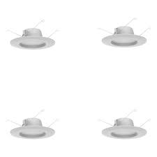 Photo 1 of 5 in. and 6 in. White Integrated LED Recessed Trim, 2700K Soft White (4-Pack)
COMMERCIAL ELECTRIC