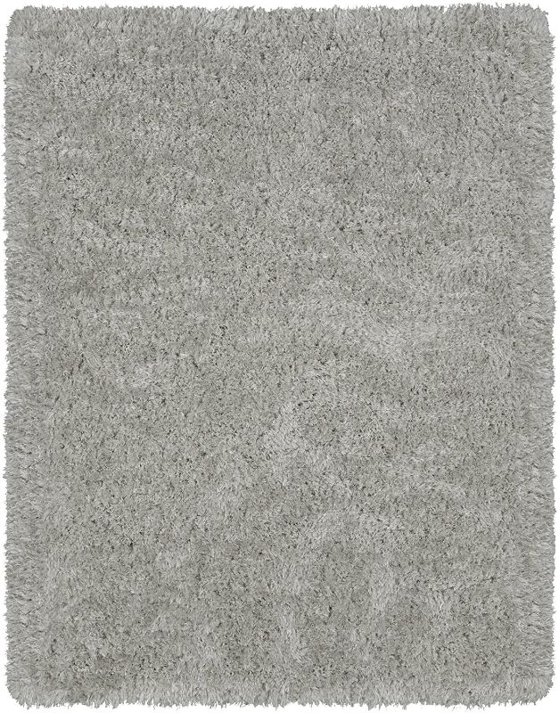 Photo 1 of  Flokati Collection Shag Area Rug, 5 ft 3 in x 7 ft, Gray