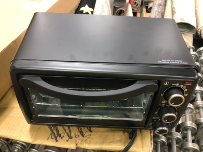 Photo 2 of 4-Slice Toaster Oven, Black