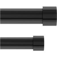 Photo 1 of Umbra Cappa Double Curtain Rod, One Size , Black