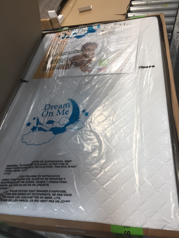 Photo 4 of Dream On Me, Holly 3” Fiber Portable Crib Mattress I Waterproof I Greenguard Gold Certified


//MINOR DAMAGE WITH RIPS 