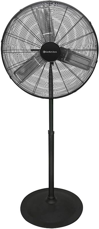 Photo 1 of CCC Comfort Zone CZHVP30 HBCLCZHVP30 Industrial Fan, FAN 30" High Velocity Pedestal Fan, Black
