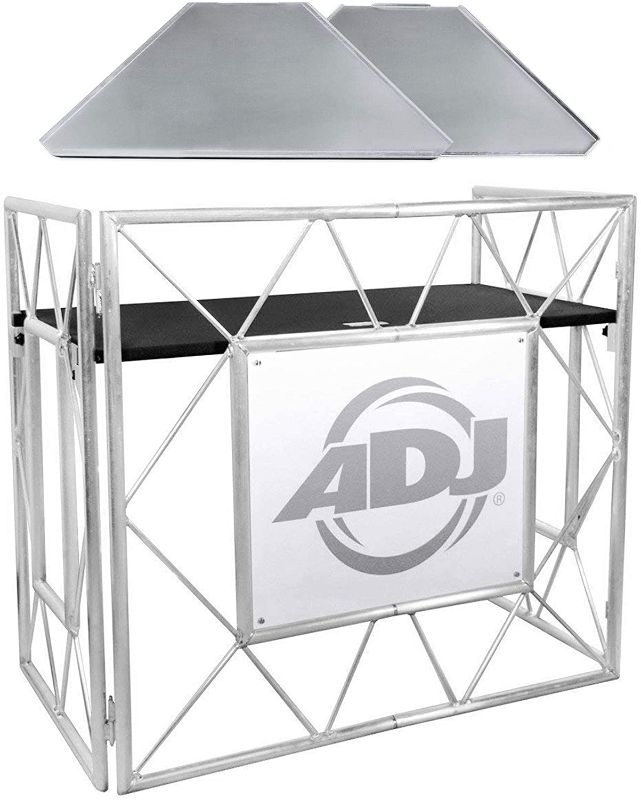 Photo 1 of American DJ Pro Event Table II Foldable Portable DJ Booth Truss Facade+Shelves

//UNKNOWN MISSING PARTS 
