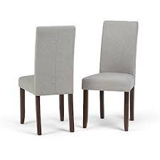 Photo 1 of Acadian Contemporary Parson Dining Chair (Set of 2) in Cloud Grey New