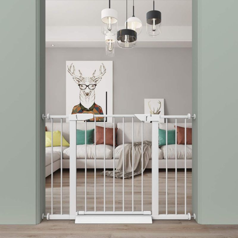 Photo 1 of Fairy Baby Extra Wide Baby Gate for Kids Or Pets Walk Thru Dog Gates for The House Doorway Child Safety Gate 59.84"-62.60"
