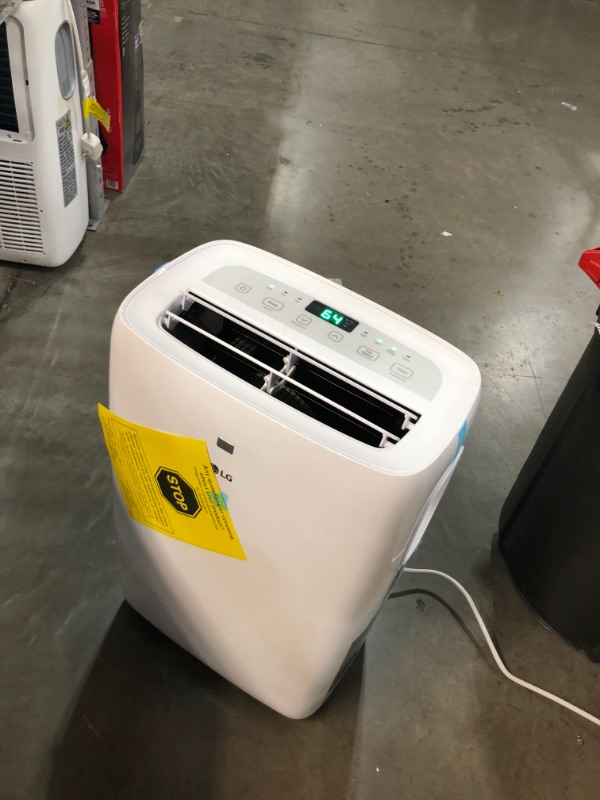 Photo 4 of 6,000 BTU (DOE) 115-Volt Portable Air Conditioner with Dehumidifier Function and LCD Remote in White