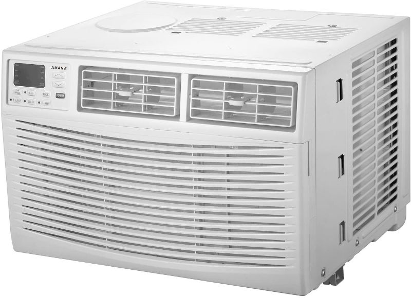 Photo 1 of AMANA 6,000 BTU 115V Window-Mounted Air Conditioner with Remote Control, White
