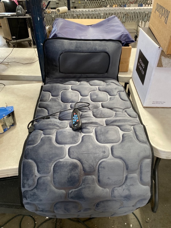 Photo 1 of ***MISSING POWER CORD*** Comfier Massage Mat, Full Body Heating Massage Pad with Movable Shiatsu Neck Massage Pillow, 10 Vibrating Motors & 4 Heating Pad, Neck,Shoulder Back Massager
AS IS USED, ZIPPER ON BAG BROKE 