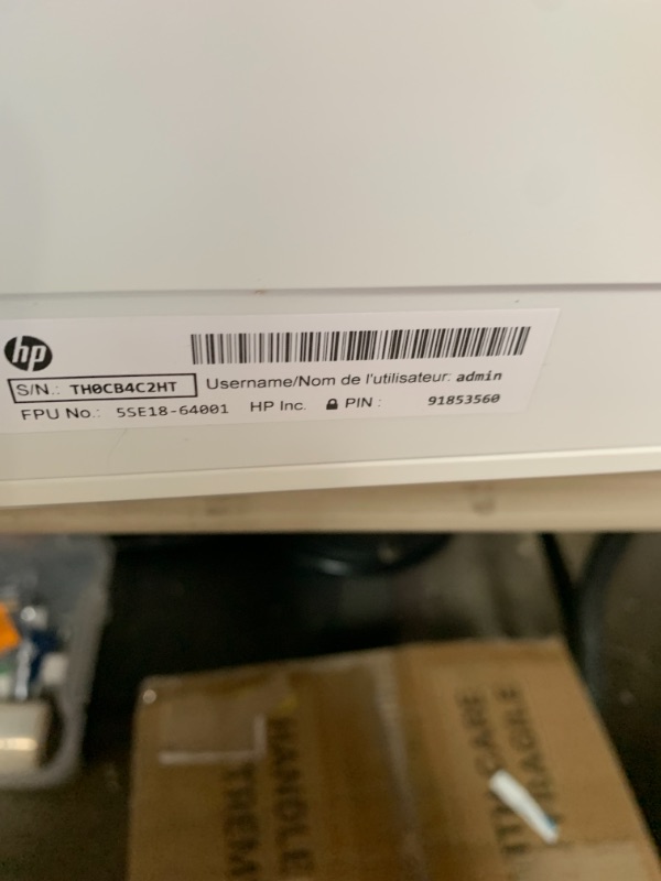 Photo 4 of HP ENVY 6052 Wireless All-in-One Color Inkjet Printer - Instant Ink Ready
AS IS UNABLE TO TEST - USED MISSING CORDS 