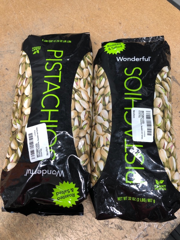 Photo 2 of ***EXP 01/14/23***2 Pack*** Wonderful Pistachios, Roasted and Salted Nuts, 32 Ounce