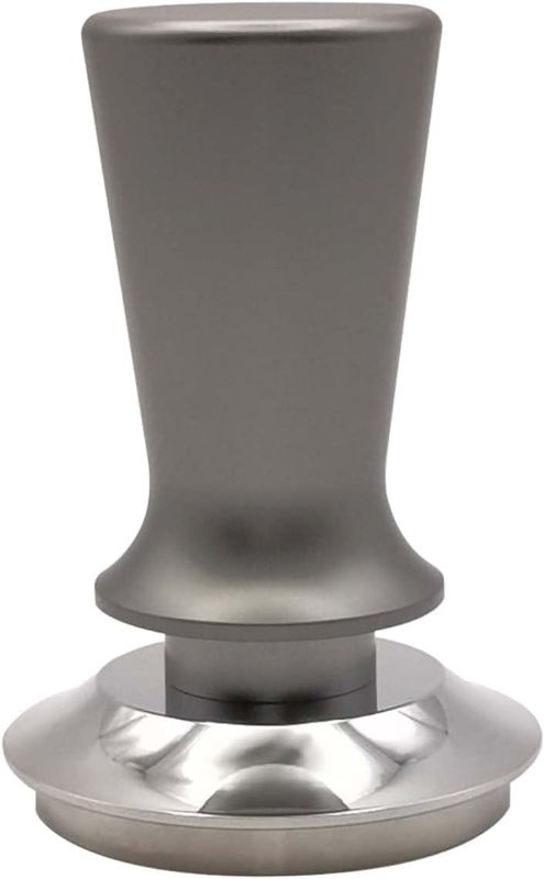 Photo 1 of 53mm Espresso Tamper for Espresso Machine Accessories with Calibrated Spring Loaded, Stainless Steel Flat Base Espresso Coffee Barista Hand Calibrated Tamper Tools, Grey