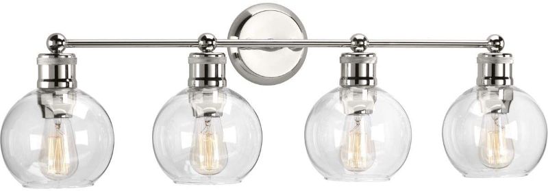 Photo 1 of Progress Lighting P300052-104 Hansford Bath & Vanity, 4 Light, Polished Nickel
