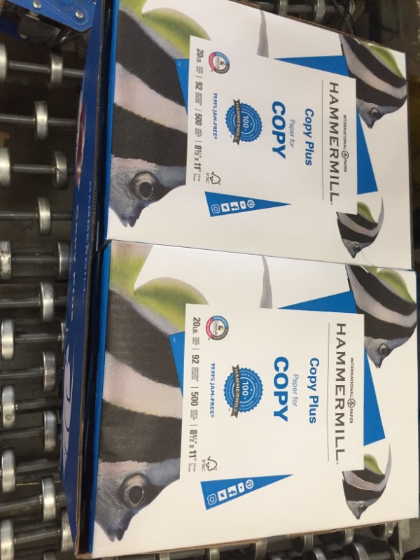 Photo 2 of Hammermill Copy Plus Paper, 92 Bright, 20lb, 8-1/2 x 11, White, 5000 Sheets/Carton