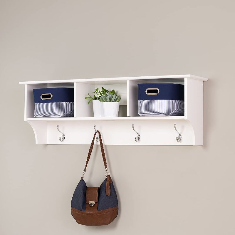 Photo 1 of **incomplete*** Wall Mounted Coat Rack White 

//SIMILAR TO REFERENCE PHOTO 