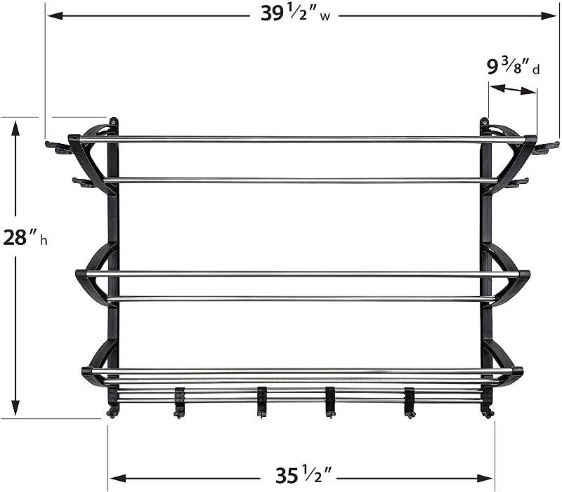 Photo 1 of *SEE last picture for damage*
Lynk Rack Organizer Sports Gear Storage