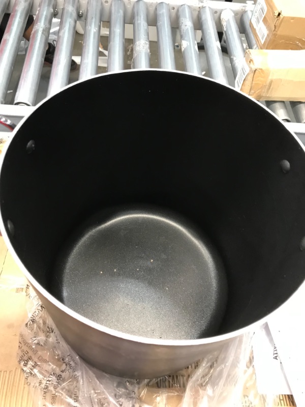 Photo 3 of *USED*
*SEE last picture for damage*
T-fal B36262 Specialty Total Nonstick Dishwasher Safe Oven Safe Stockpot Cookware, 12-Quart, Black
