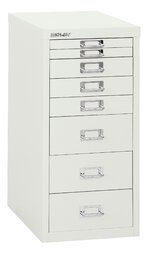 Photo 1 of *USED*
*SEE last pictures for damage*
Bisley 15"D Vertical 8-Drawer Under-Desk Storage Cabinet, Metal, White
