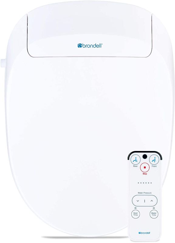 Photo 1 of Brondell Inc. S300-EW Swash 300 Elongated Advanced Bidet Toilet Seat