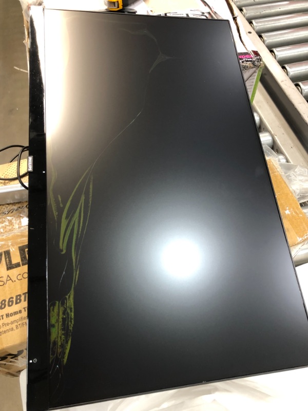 Photo 2 of Philips - E-line 246E9QDSB 24" IPS LED FHD FreeSync Monitor - Gloss Silver/Black Glossy
**SCREEN HAS PIXLE DAMAGE REFER TO PHOTO**