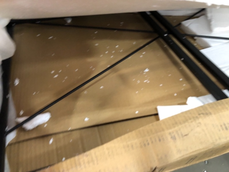 Photo 1 of VASAGLE Computer Folding Desk, 39-Inch Writing Desk, Rustic Brown and Black
**PREVIOUSLY USED, MISSING HARDWARE, DESK COLOR IS BLACK**