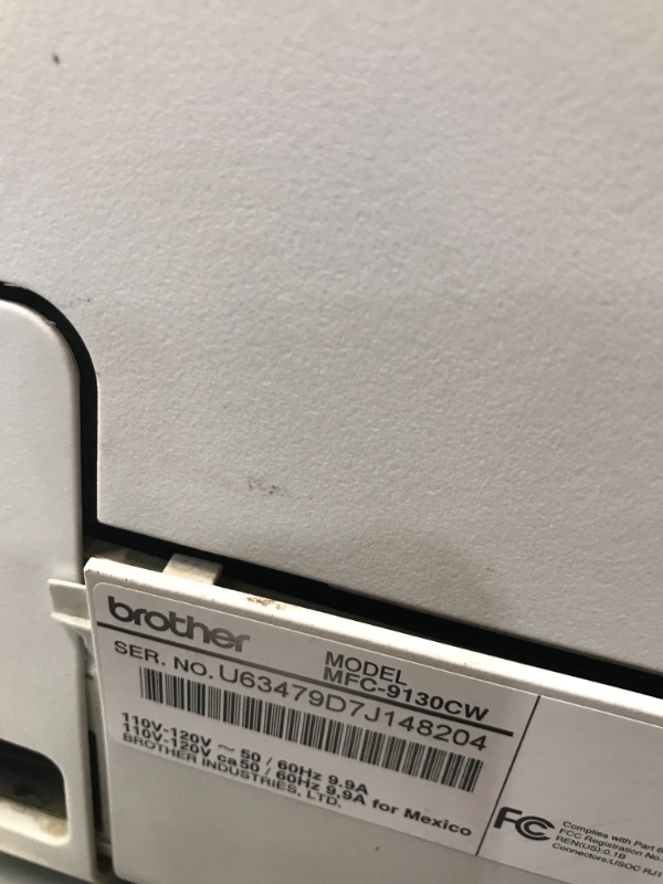 Photo 3 of Brother MFC-9130CW Digital Color All-In-One Laser Printer with Wireless Networking...***PARTS ONLY*** bad fuser

