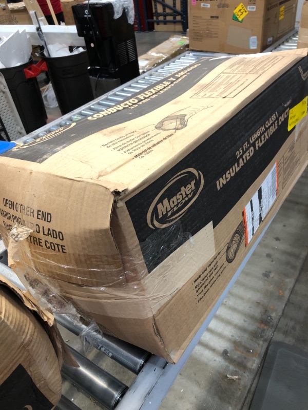 Photo 1 of *factory packaged*
Ll Building Products 0225961 Master Flow F6IFD Flexible Insulated Air Duct Pipe, 8 in. X 25 Ft., Fiberglass Yarn