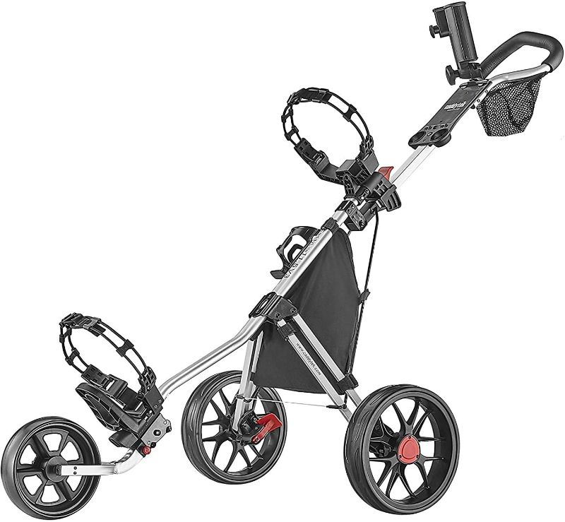 Photo 1 of *USED*
Caddytek CaddyLite 11.5 V3 3 Wheel Golf Push Cart - SuperLite Deluxe, Lightweight, Easy To Fold Caddy Cart Pushcart
