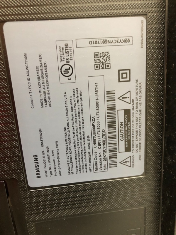 Photo 5 of *SEE last picture for damage*
SAMSUNG 55-Inch Class Crystal UHD TU-8000 Series - 4K UHD HDR Smart TV with Alexa Built-in (UN55TU8000FXZA, 2020 Model)
