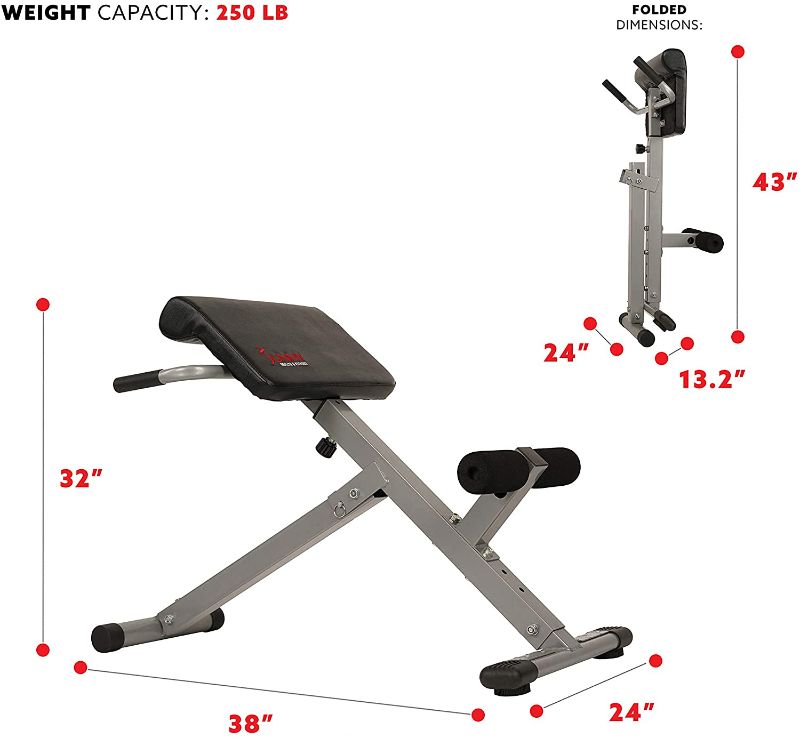Photo 1 of *MISSING lock pin*
Sunny Health & Fitness SF-BH6629 45 Degree Hyperextension Roman Chair
