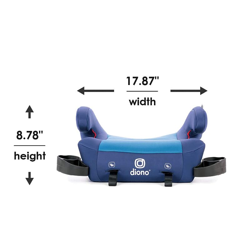 Photo 1 of Diono Solana 2 Latch, XL Space Backless Booster Seat, | Lightweight Backless Booster with Room to Grow, 8 Years 1 Booster Seat, Blue
