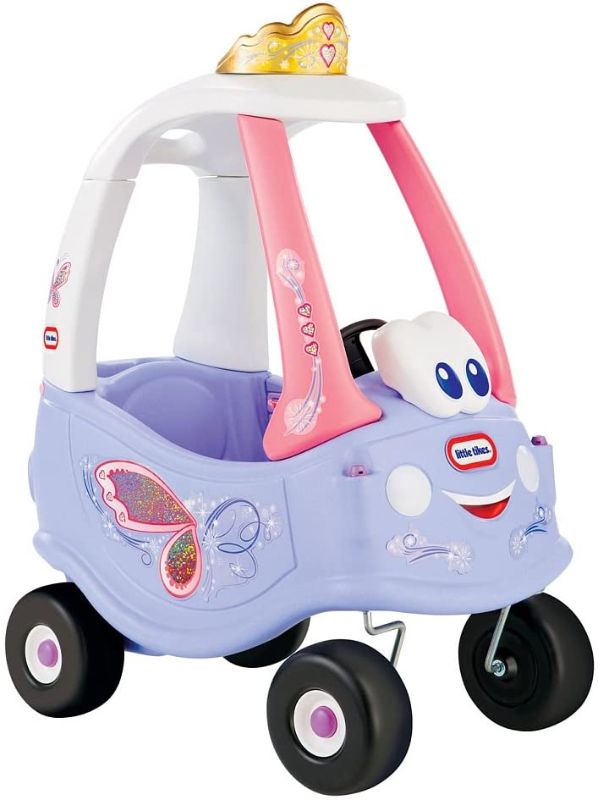 Photo 1 of *MISSING stickers, crown, and hardware for wheels* 
Little Tikes Cozy Coupe - Fairy, 16.5 x 14.96 x 28.74 inches
