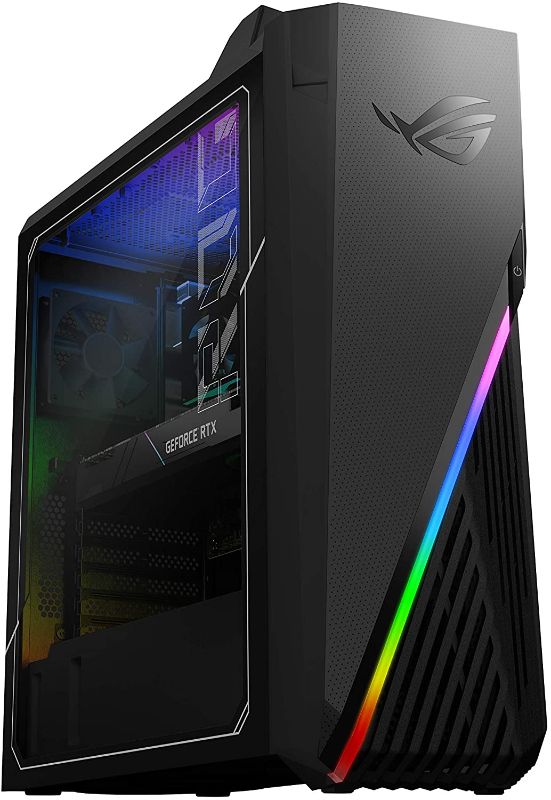 Photo 1 of *MISSING ORIGINAL GRAPHICS CARD* 
ROG Strix GA15DH Gaming Desktop PC, AMD Ryzen 7 3800X,, 16GB DDR4 RAM, 512GB PCIe SSD + 1TB HDD, Wi-Fi 5, Windows 10 Home, GA15DH-AH772
