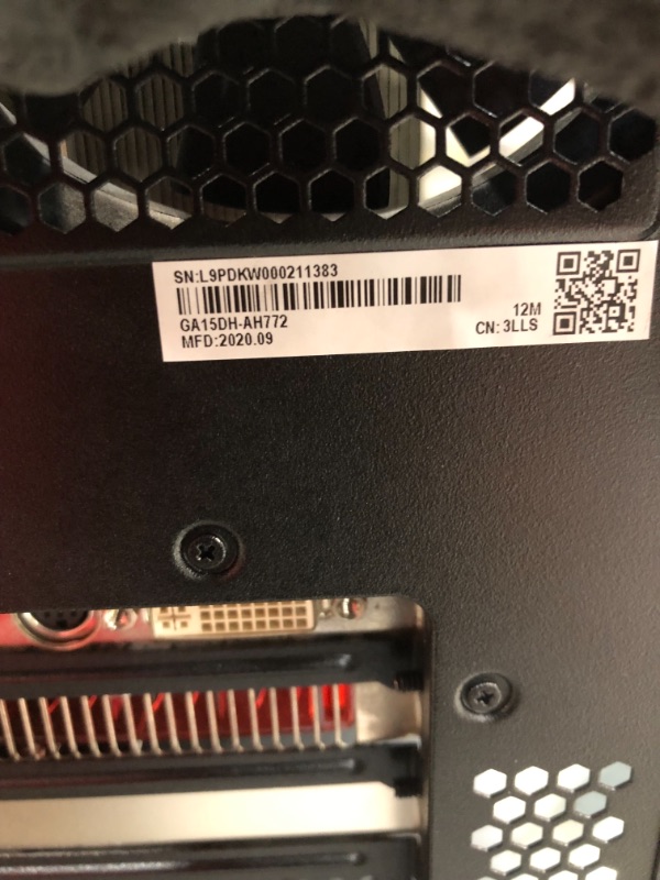 Photo 10 of *MISSING ORIGINAL GRAPHICS CARD* 
ROG Strix GA15DH Gaming Desktop PC, AMD Ryzen 7 3800X,, 16GB DDR4 RAM, 512GB PCIe SSD + 1TB HDD, Wi-Fi 5, Windows 10 Home, GA15DH-AH772
