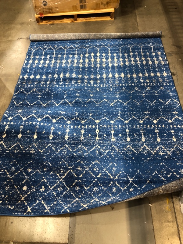 Photo 2 of *USED*
nuLOOM Moroccan Blythe Area Rug, 5' x 7' 5", Blue
