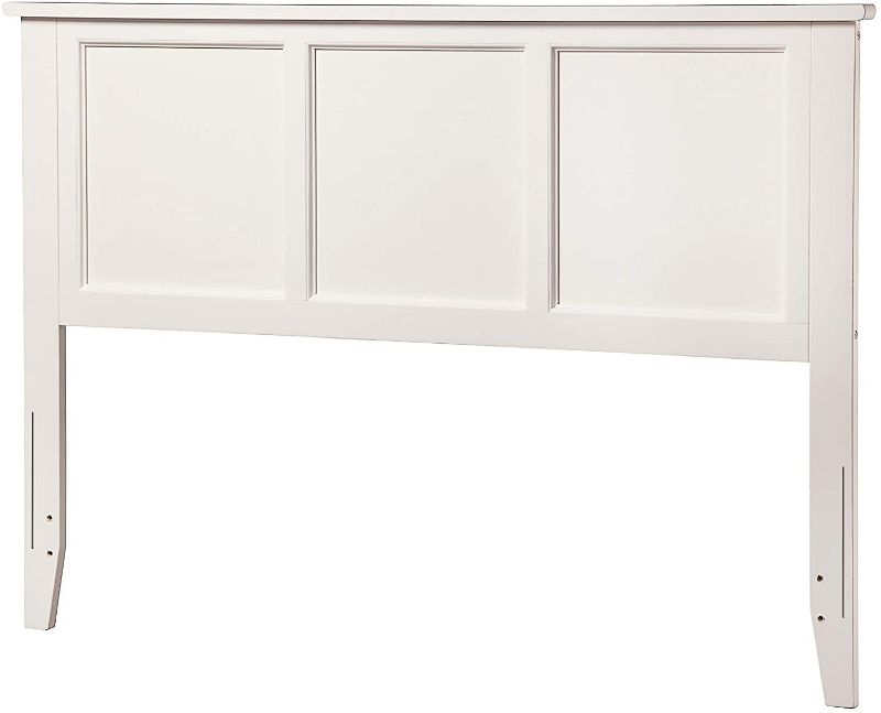 Photo 1 of *SEE last picture for damage*
Atlantic Furniture Madison Headboard, FULL, White,AR286832
