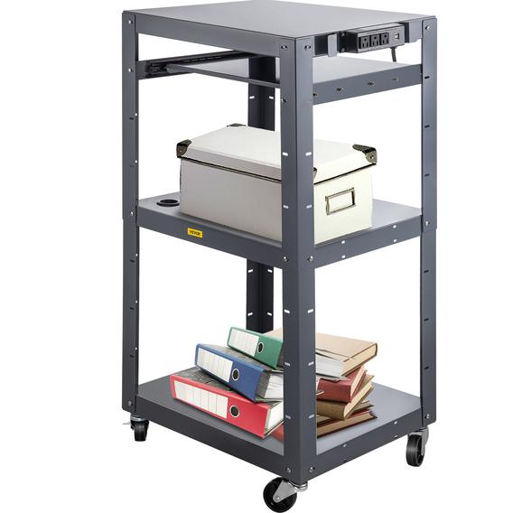 Photo 1 of *MISSING power strip*
Vevor Steel Av Cart Media Cart With Keyboard Tray 27-41 Inch Height Adjustable
