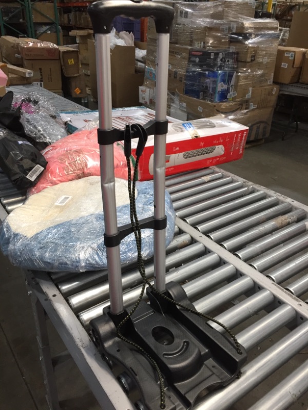 Photo 2 of *SEE last picture for damage*
LAKEKYD Lightweight Folding Hand Truck Portable Luggage Cart With Wheels & Bungee Cord For Personal, Moving, Travel And Shopping Use - Support 80Lbs Capacity
