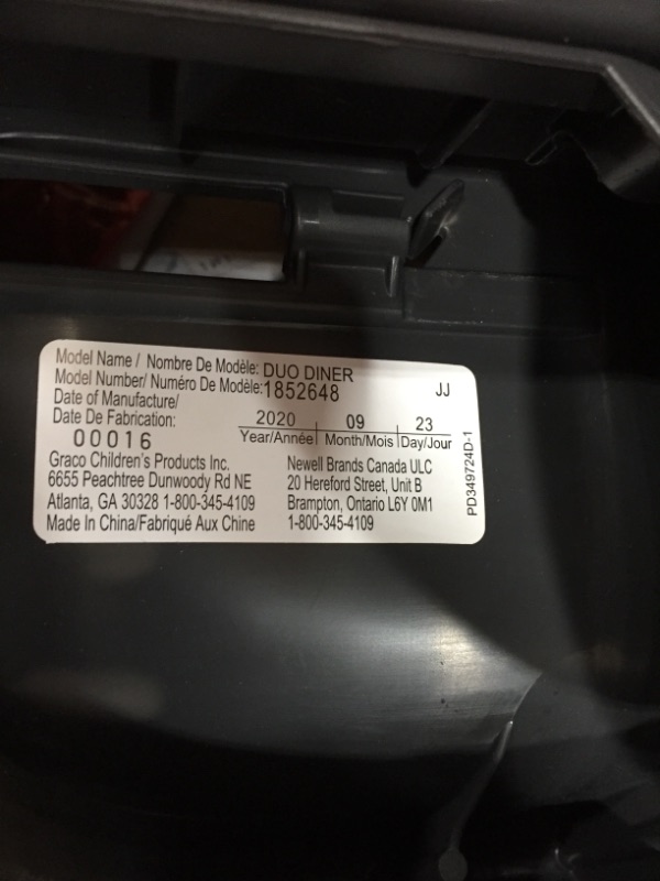 Photo 6 of *previously opened*
*MISSING hardware*
Graco DuoDiner LX High Chair, Converts to Dining Booster Seat, Metropolis, 29.2 x 24.5 x 43.5 inches

