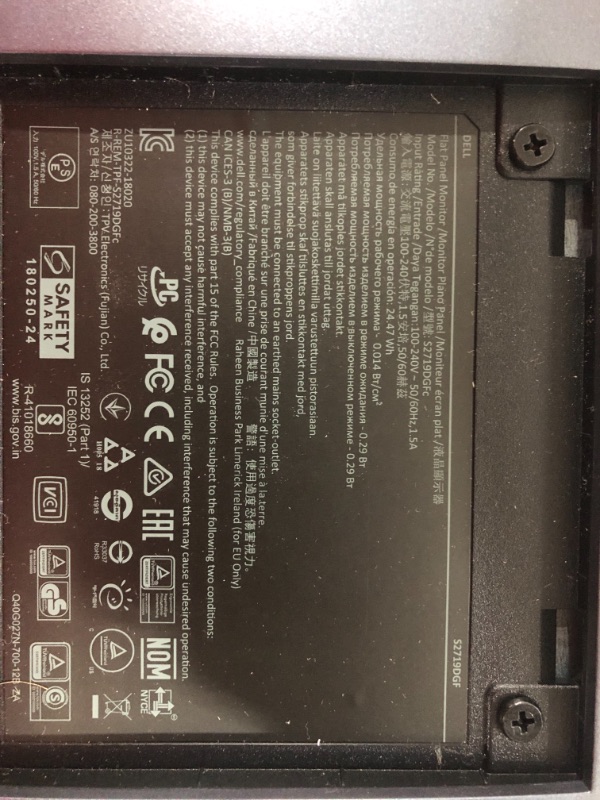 Photo 1 of S2719DGF 27" LED QHD FreeSync Monitor (DisplayPort, HDMI)