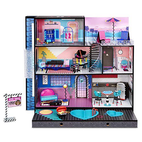 Photo 2 of INCOMPLETE. HOUSE PIECES ONLY
LOL Surprise Home Sweet with Doll– Real Wood Doll House with 85+ Surprises | 3 Stories, 6 Rooms including Elevator, Tub, Pool, Patio, Living Room, Kitchen, Piano Bedroom, Bathroom, and Fashion Closet ***