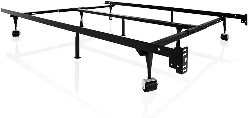 Photo 1 of **queen** Heavy Duty 9-Leg Adjustable Metal Bed Frame